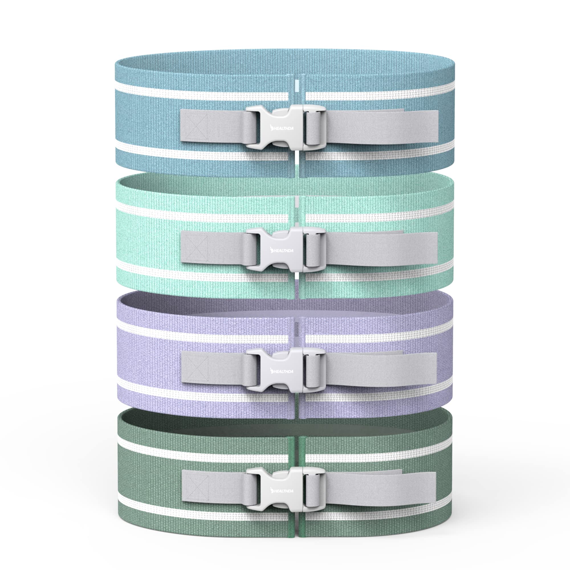 HEALTHDA Adjustable Fabric Booty Band – Lilac Purple