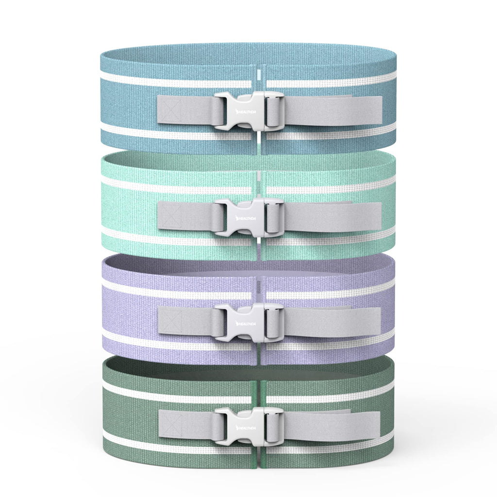 HEALTHDA Adjustable Fabric Booty Band – Lilac Purple